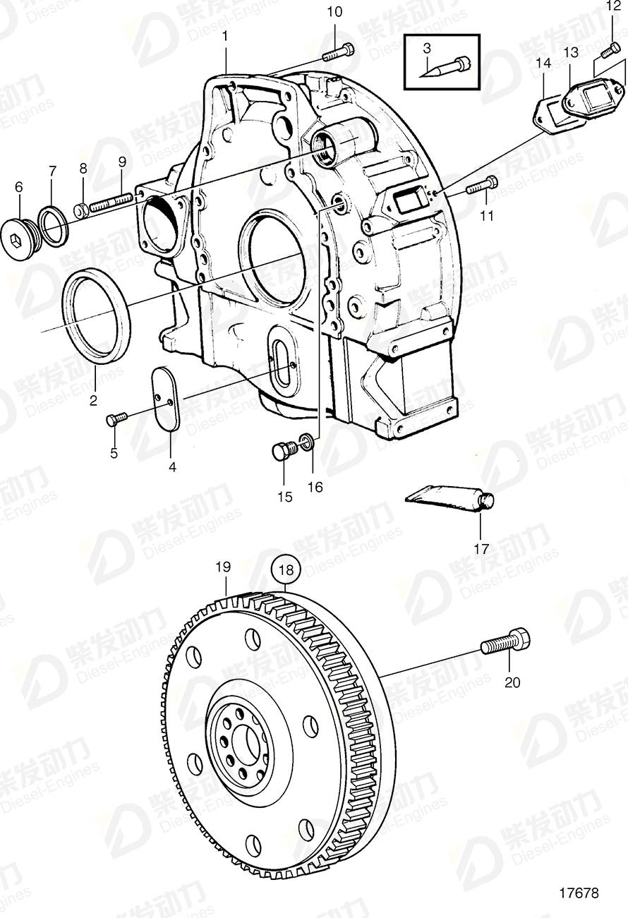 volvo penta Flywheel 8192177 Drawing volvo penta Flywheel 8192177 Drawing